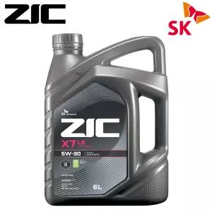 ZIC 합성 엔진오일 X7 LS 5W30 (6L) C2/C3 DPF장착 디젤 승용 가솔린