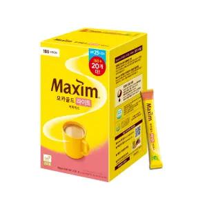 맥심 모카골드 라이트 커피믹스 180T 160T 20T 티타임 모임 아이스티 샌드위치 파인다이닝 빵