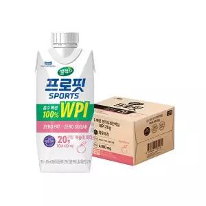 셀렉스 [본사직영] 프로핏 스포츠 웨이프로틴 드링크 복숭아 1박스 (330ML x 12입)
