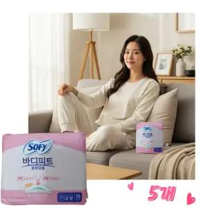 쏘피 바디피트 볼록맞춤 대형, 16개입, 5개
