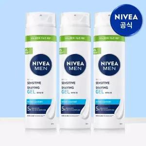 니베아 맨 센서티브 쉐이빙 젤 200ml 3개