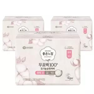 [좋은느낌][좋은느낌] 좋은느낌 무표백100% 유기농순면커버 중형 16Px3팩 (42930035)
