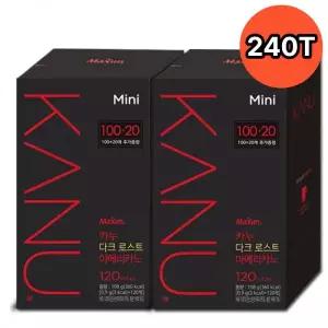 카누 다크로스트 아메리카노 미니 총240T 사은품 모바일기프티콘 티타임 아이스커피 파인다이닝 카페 힐링