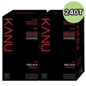 카누 미니 마일드로스트 아메리카노 120T x2 총240T 사은품 모바일 기프티콘 티타임 아이스커피 빵 파인다