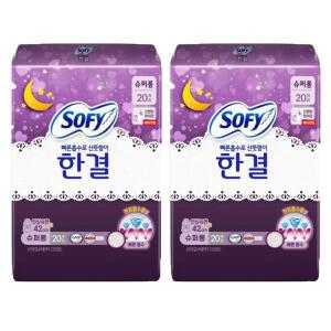 쏘피 한결 안심숙면 슈퍼롱 오버나이트 20Px2팩