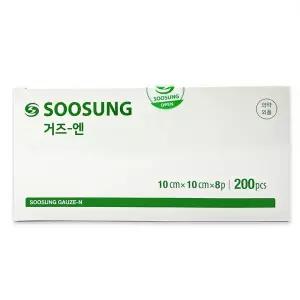 수성 거즈 엔 10x10x8겹x200매 (1통)