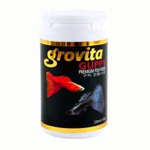 그로비타 일급수 그로비타 구피 전용사료 130g/250ml /수족관 관상어 열대어 먹이 비트 130g