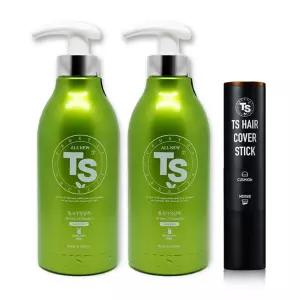 TS 올뉴 티에스샴푸 500g x 2개 (사은품 TS헤어커버스틱 브라운)