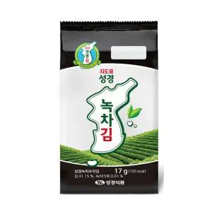 지도표 성경김 녹차 식탁김 소 17g 30개 한박스