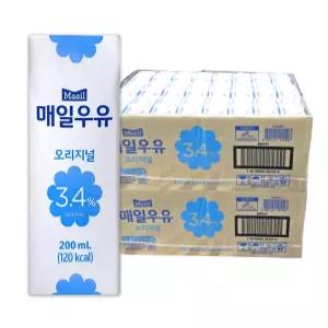 매일 멸균우유 오리지널 200ML x 48팩