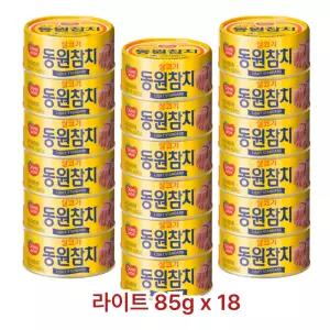 동원 라이트스탠다드참치, 85g, 18개