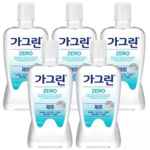 가그린 구강청결제 제로 820ml x 5개