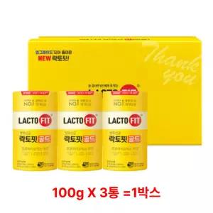종근당건강 락토핏 골드 설 선물세트 100g 3개