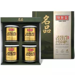 대천김 곱창 캔김 4p 1세트 선물세트 추석 한가위 부모님 명절 모임