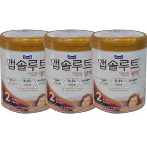 앱솔루트 명작 2FL 분유 2단계(6~12개월) 800g 3캔