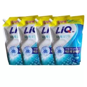 리큐 찌든때 올인원 1.8L+200ml(증략팩) x 4개 일반/드럼겸용