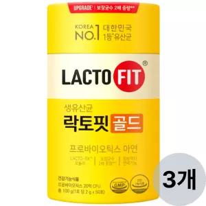 종근당 락토핏 골드, 50개입, 3개