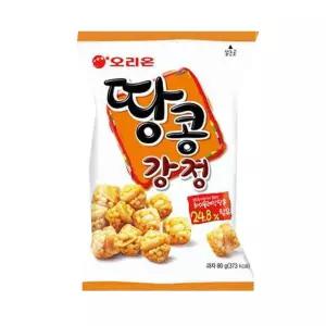 (80g x 12개) 오리온 땅콩강정/유아/아동/어린이/디저트/모음/후식/가정용/요양원/학교/교실/교무실/고소한