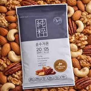 산과들에 순수가온 100봉 하루견과류 믹스넛 선물 세트 영양간식