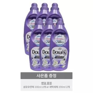 다우니 초고농축 섬유유연제 탈취파워 1L 6개(화이트티와 릴리)