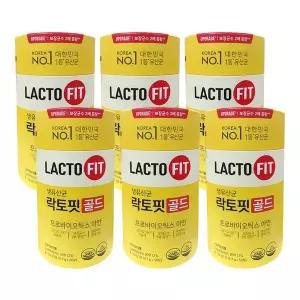 [하프클럽/기타]락토핏 생유산균 골드5X  온가족유산균 2g x 50포 6통 -SDL-