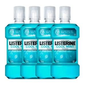 리스테린 쿨민트 750mL 4개  리스테린 쿨민트 100ml 2개 증정