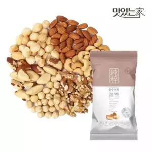 군것질대용 순수누리 100낱봉 순수 견과만 6종 마카다미아