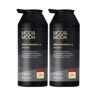 모다모다 새치샴푸 제로 그레이10 블랙 샴푸 300g x 2통 새치샴푸 염색샴푸