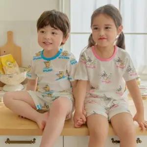 [보리보리/아이숲]아쿠아프렌즈 모달메쉬 반팔실내복(3color)