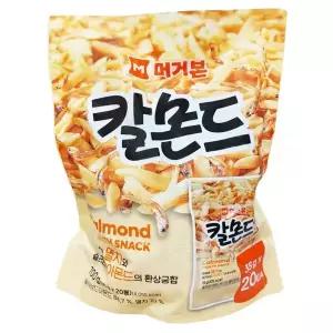 머거본 칼몬드 35g x 20봉 700g 멸치 아몬드 맥주 안주 개별포장 영양간식