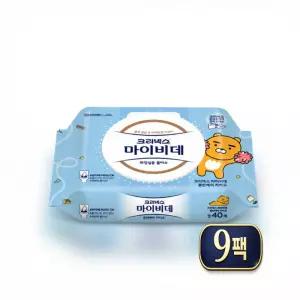 크리넥스 마이비데 클린케어 카카오프렌즈 캡형40매X9팩
