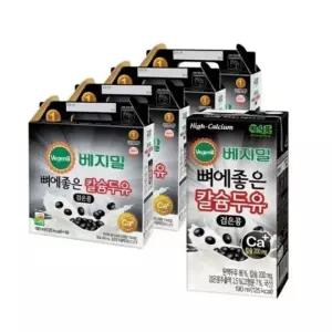 베지밀 뼈에좋은 칼슘 검은콩 두유 190ml 64팩