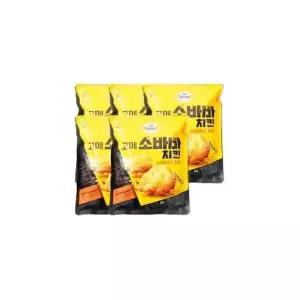 CJ제일제당 냉동 고메 소바바 치킨 소이허니 순살 375g 5개