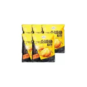 CJ제일제당 냉동 고메 소바바 치킨 소이허니 순살 375g 5개