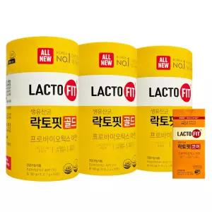 종근당건강 락토핏 골드 생유산균 50포 3통 (5개월분) 프로바이오틱스