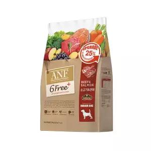 ANF 6free 플러스 인도어 강아지사료 소고기 연어, 5.6kg, 1개