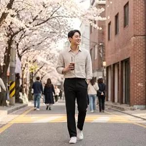 남성 S/S 편안한 데일리룩 허리밴드 바지