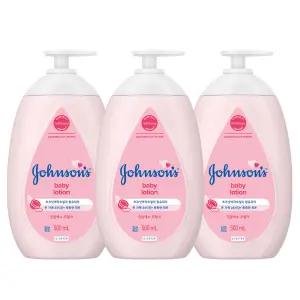 존슨앤존슨 존슨즈베이비로션 핑크로션 500ml 3개