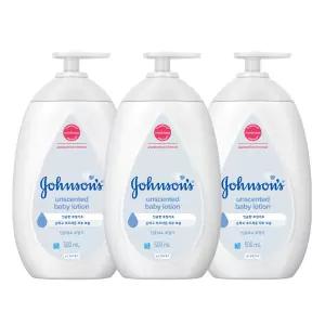존슨앤존슨 존슨즈베이비로션 화이트로션 500ml 3개