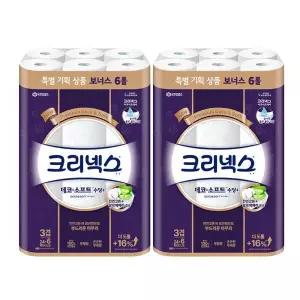 크리넥스 데코소프트 수딩+ 3겹 25M 30롤 x 2팩 /화장지/휴지