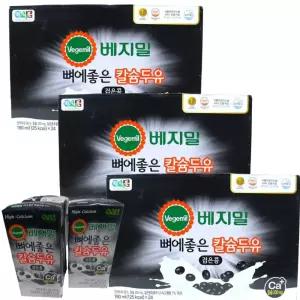 뼈에좋은 칼슘 두유 검은콩 190ml 72팩 뼈건강