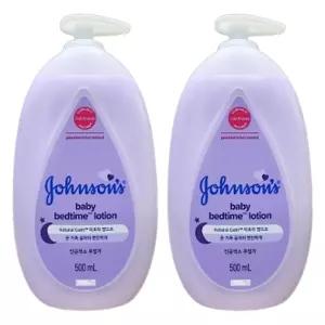 존슨즈 베드타임 베이비 보습 바디 로션 500ml x 2개
