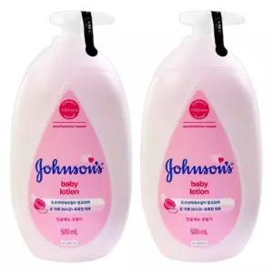 존슨즈 베이비 핑크 보습 바디 로션 500ml x 2개