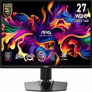 MSI MAG 272QP QD-OLED X24 27인치 2560 x 1440 (QHD) 게이밍 모니터 240Hz 어댑티브 싱크 HDMI