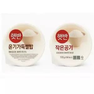 [웰빙창고] 햇반 36개 기획 (윤기가득쌀밥 210g24개 + 백미 130g12개)