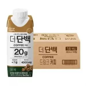 빙그래 더단백 프로틴 드링크 커피 250ml 18개