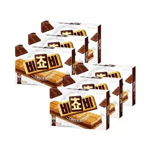 오리온 비쵸비 125g x 6개 크래커 초콜릿 샌드과자
