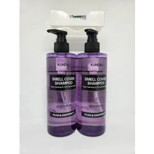 [셀러허브][쿤달] 올데이 스멜커버 청소년샴푸 플럼 앤 그레이프프룻향 400ml 1+1 총2개 (S44877367)