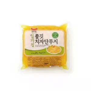 일가집 쫄깃치자단무지 1kg 꼬들단무지 국내산무 압축