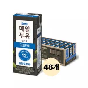 매일두유 고단백 검은콩 저당두유 190ml 48팩